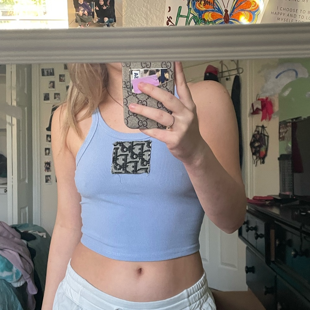Dior baby blue tank